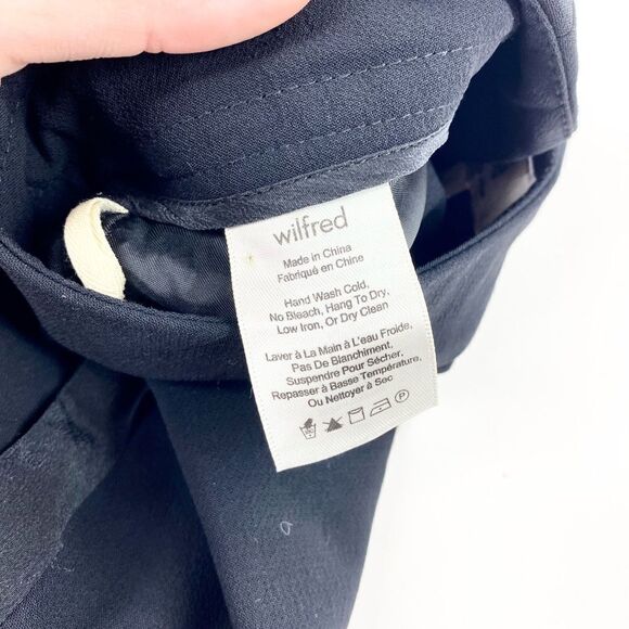 Wilfred Aritzia black allant drawstring cropped pants 2 - Picture 4 of 10